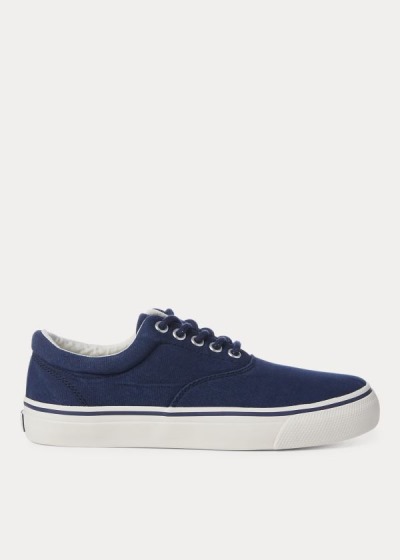 Zapatillas Polo Ralph Lauren Mujer Azul Marino - Bryn Canvas - OLZEJ7603